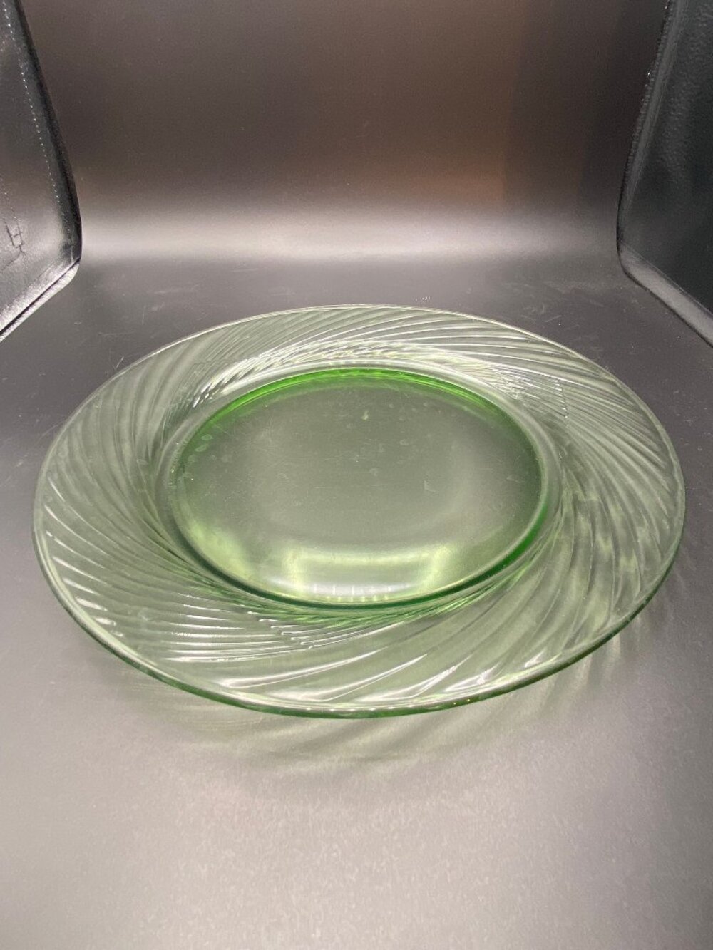 Pyrex Festiva 12” Green Swirl Platter